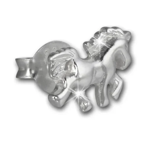 Teenie-Weenie Ohrstecker Einhorn 925er Silber Kinder, Damen Ohrring SDO8219J