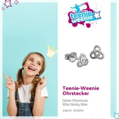 Teenie-Weenie Ohrstecker Gordischer Knoten 925 Silber Ohrring SDO8200J