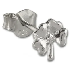 Teenie-Weenie Ohrstecker Kleeblatt 925er Silber Damen Ohrringe SDO406