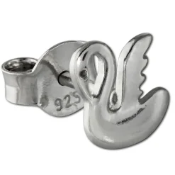 Teenie-Weenie Ohrstecker Schwan 925er Silber Kinder Ohrringe SDO403