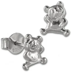 Teenie-Weenie Ohrstecker Teddybär 925er Silber Kinder Ohrringe SDO404