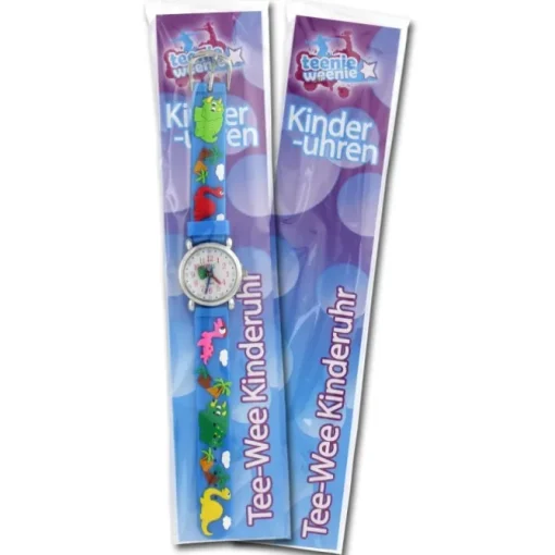 Tee-Wee Kinderuhr hellblau Eulen 3D Kautschukband Kinder Uhren UW308H