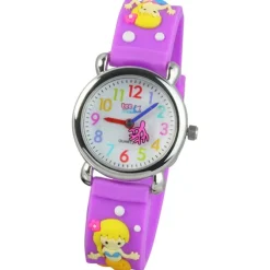 Tee-Wee Kinderuhr lila Meerjungfrau 3D Kautschukband Kinder Uhren UW647V