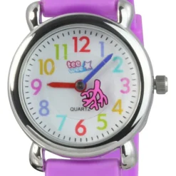 Tee-Wee Kinderuhr lila Meerjungfrau 3D Kautschukband Kinder Uhren UW647V