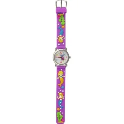 Tee-Wee Kinderuhr lila Meerjungfrau 3D Kautschukband Kinder Uhren UW647V