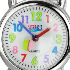 Tee-Wee Kinderuhr weiß Cupcakes 3D Kautschukband Kinder Uhren UW433W