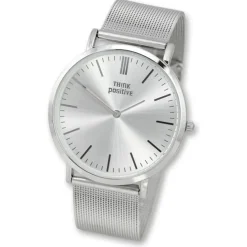 THINK positive Damen Herren Armbanduhr Fashion Analog Quarz Edelstahl UTP5055J