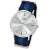 THINK positive Damen Herren Armbanduhr Casual Analog Quarz Nylon blau UTP3055B