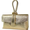 Toscanto Damen Abendtasche Leder Tasche gold OTT834AZ