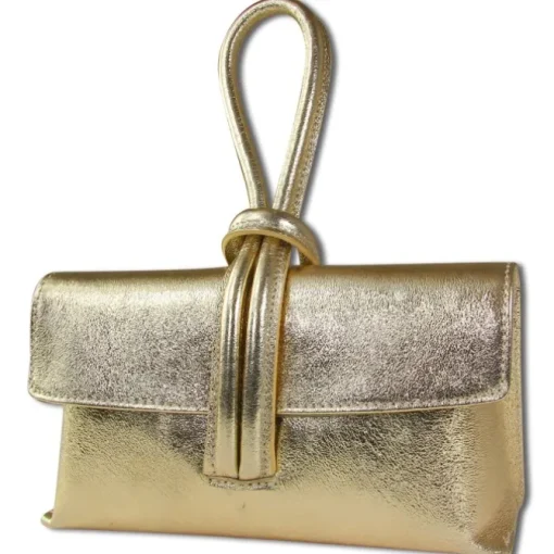 Toscanto Damen Abendtasche Leder Tasche gold OTT834AZ