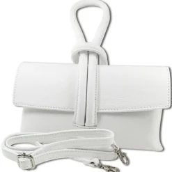 Toscanto Damen Abendtasche Leder Tasche weiß OTT834AW