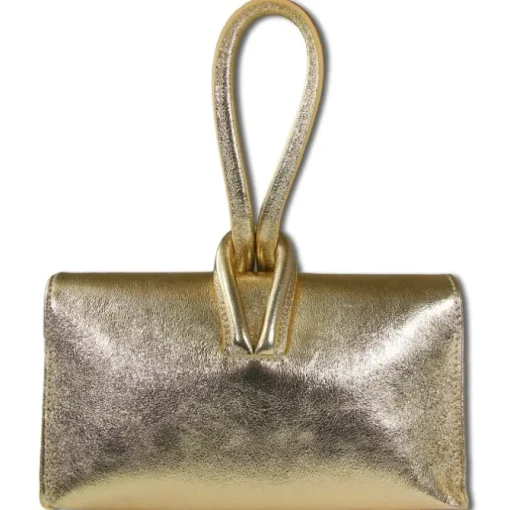 Toscanto Damen Abendtasche Leder Tasche gold OTT834AZ