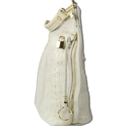 Toscanto Damen Beuteltasche Shopper Leder Tasche beige OTT162SI
