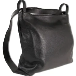 Toscanto Damen Cityrucksack Leder Tasche schwarz OTTM108SS