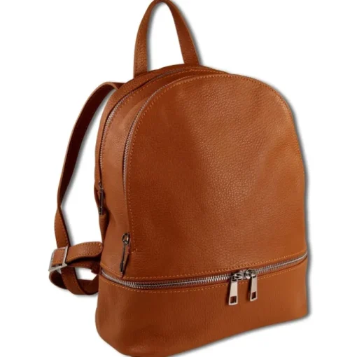 Toscanto Damen Cityrucksack Leder Tasche tan hellbraun OTT612RC