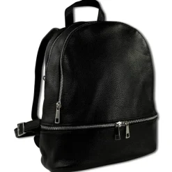 Toscanto Damen Cityrucksack Leder Tasche schwarz OTT612RS