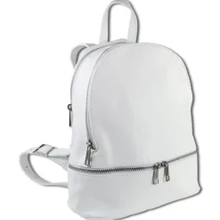 Toscanto Damen Cityrucksack Leder Tasche weiß OTT612RW