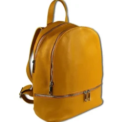 Toscanto Damen Cityrucksack Leder Tasche gelb OTT612RY