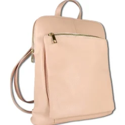 Toscanto Damen Cityrucksack Leder Tasche rosa OTT610RA