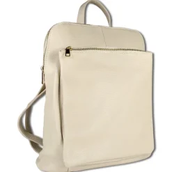 Toscanto Damen Cityrucksack Leder Tasche beige OTT610RC