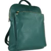 Toscanto Damen Cityrucksack Leder Tasche grün OTT610RG