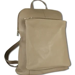 Toscanto Damen Cityrucksack Leder Tasche taupe beige OTT610RI