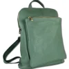 Toscanto Damen Cityrucksack Leder Tasche hellgrün OTT610RL