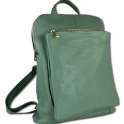 Toscanto Damen Cityrucksack Leder Tasche hellgrün OTT610RL