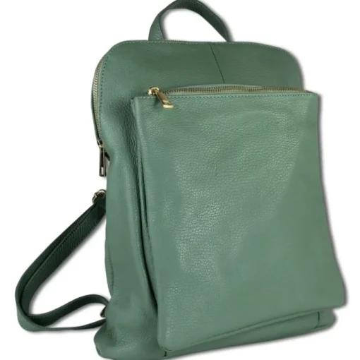 Toscanto Damen Cityrucksack Leder Tasche hellgrün OTT610RL