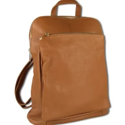 Toscanto Damen Cityrucksack Leder Tasche tan hellbraun OTT610RN