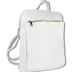 Toscanto Damen Cityrucksack Leder Tasche weiß OTT610RW