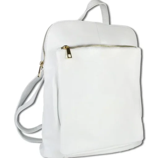 Toscanto Damen Cityrucksack Leder Tasche weiß OTT610RW