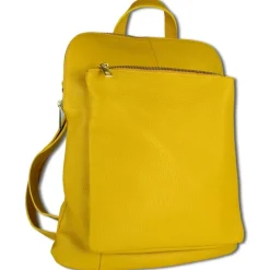 Toscanto Damen Cityrucksack Leder Tasche gelb OTT610RY