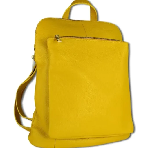 Toscanto Damen Cityrucksack Leder Tasche gelb OTT610RY