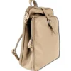 Toscanto Damen Cityrucksack Leder Rucksack taupe beige ORTM102RN