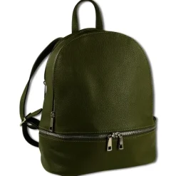 Toscanto Damen Cityrucksack Leder Tasche grün OTT612RG