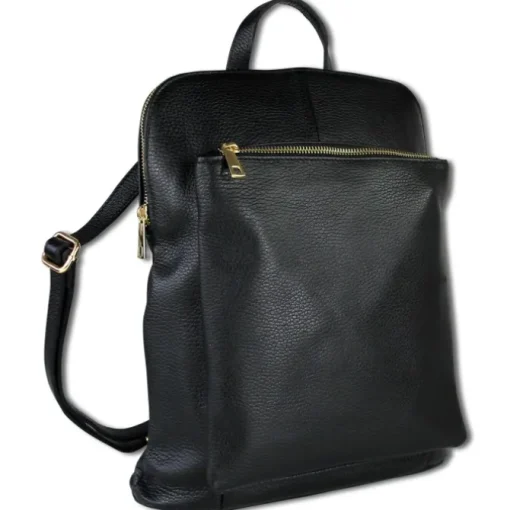 Toscanto Damen Cityrucksack Leder Tasche schwarz OTT610RS