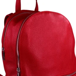 Toscanto Damen Cityrucksack Leder Tasche rot OTT612RR