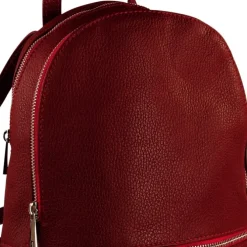 Toscanto Damen Cityrucksack Leder Tasche dunkelrot OTT612RD