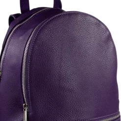 Toscanto Damen Cityrucksack Leder Tasche lila OTT612RV