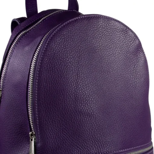 Toscanto Damen Cityrucksack Leder Tasche lila OTT612RV