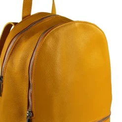 Toscanto Damen Cityrucksack Leder Tasche gelb OTT612RY