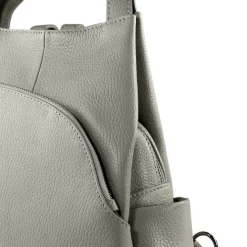 Toscanto Damen Cityrucksack Leder Tasche hellgrau OTT613RK
