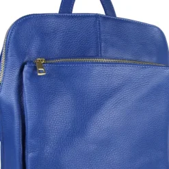 Toscanto Damen Cityrucksack Leder Tasche blau OTT610RB
