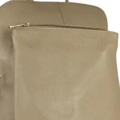 Toscanto Damen Cityrucksack Leder Tasche taupe beige OTT610RI