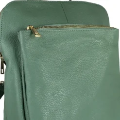 Toscanto Damen Cityrucksack Leder Tasche hellgrün OTT610RL