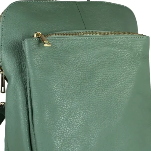 Toscanto Damen Cityrucksack Leder Tasche hellgrün OTT610RL