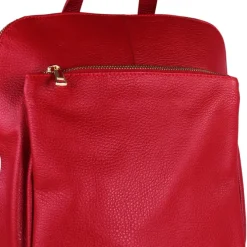 Toscanto Damen Cityrucksack Leder Tasche rot OTT610RR