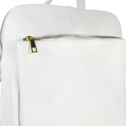 Toscanto Damen Cityrucksack Leder Tasche weiß OTT610RW