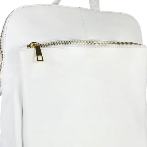 Toscanto Damen Cityrucksack Leder Tasche weiß OTT610RW
